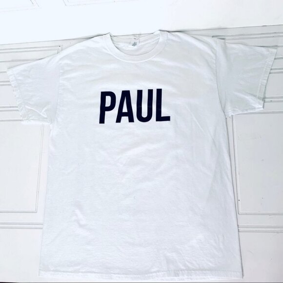 PAUL I HAVE YOUR T-Shirt GRAPHIC TEE NAME CUSTOM SHIRT  SIZE LARGE - Picture 3 of 4